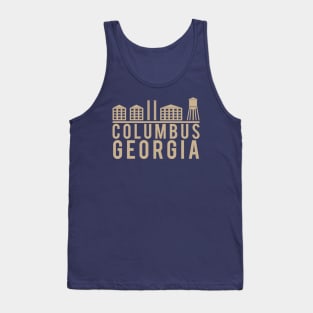 Columbus Georgia Skyline Logo Tank Top